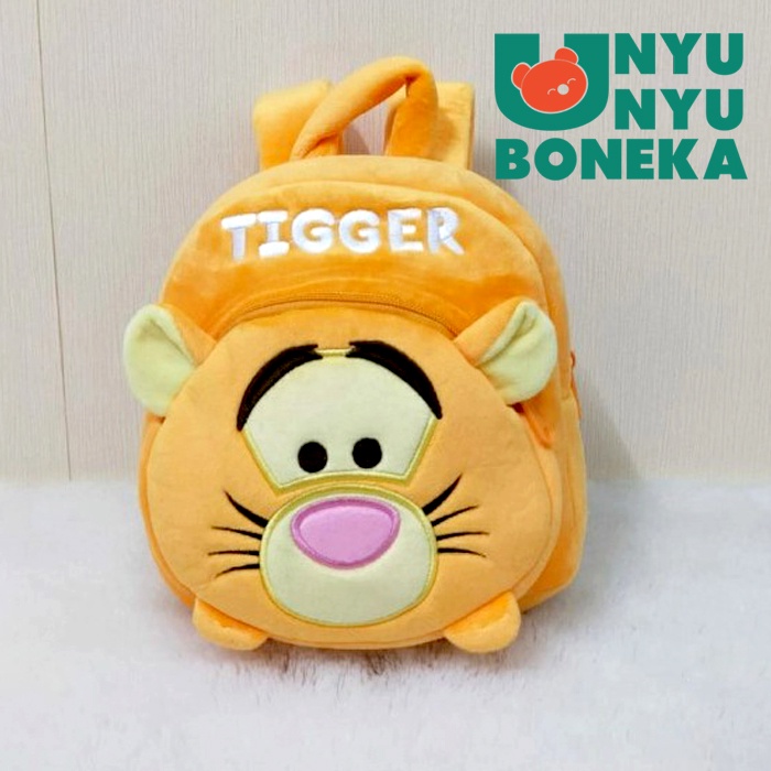 Tas Ransel M Paud Boneka bona gajah tiger eeyore marie cat pluto scrump animal karton cute impor tas import