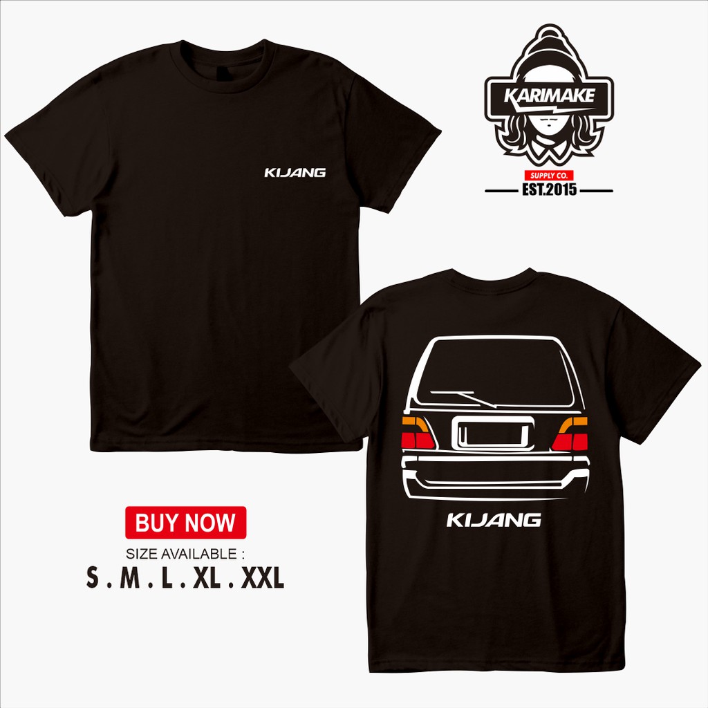 Kaos Baju Distro Mobil Toyota Kijang Kapsul LGX Rear