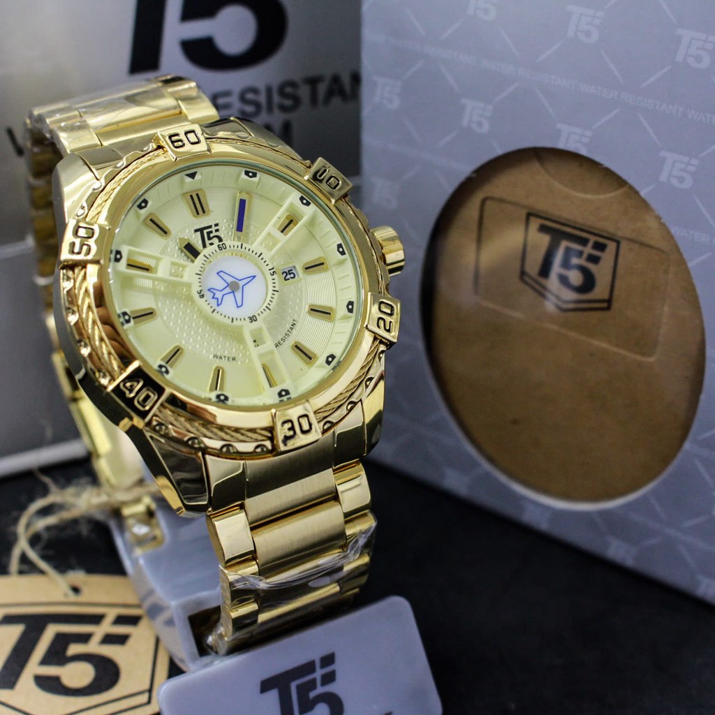 

promo T5 H 3616 Original, date, stainless steel chain, WR, include box, paper bag