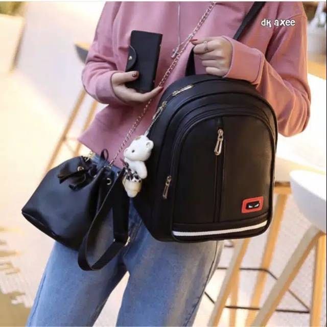 Tas ransel wanita lucu ala korea