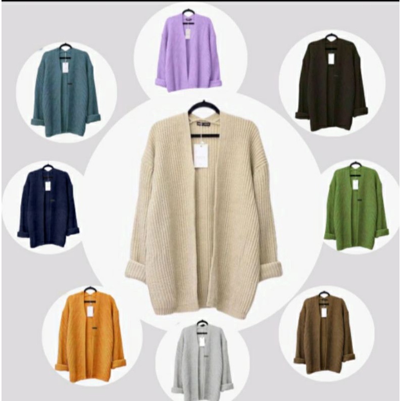 CARDIGAN RAJUT WANITA PREMIUM / OUTER RAJUT/CARDY KNIT/OUTERWEAR/ Crop Cardi Oversize Kardigan Cardy