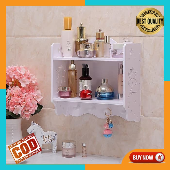 RAK KOSMETIK DINDING RAK KOSMETIK GANTUNG RAK MAKE UP RAK DINDING RAK KAYU RAK GANTUNG RAK MURAH MP3