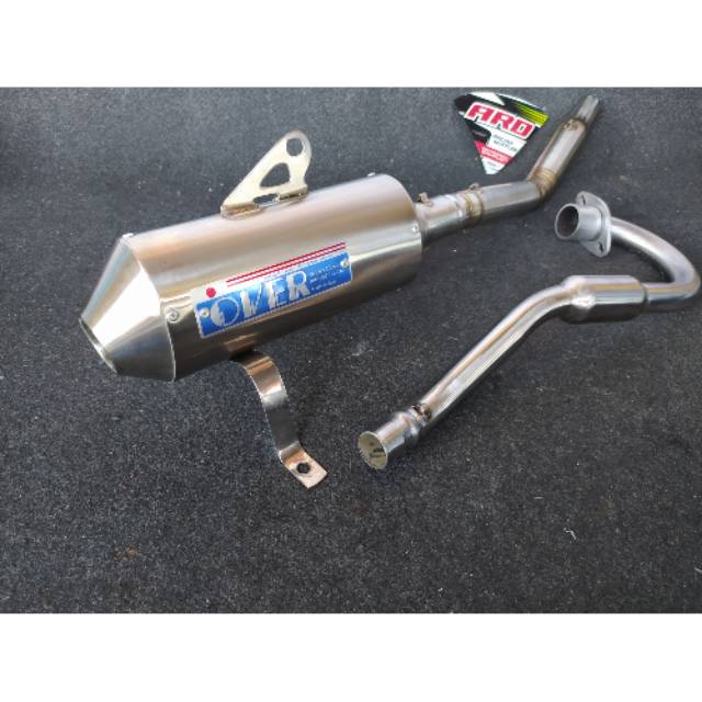 Knalpot klx over japan - knalpot crf 150 l over japan - knalpot klx - knalpot crf - knalpot trail -