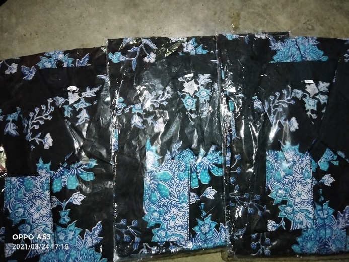 Baju Batik Ayah Dan Anak Laki-laki Motif Cibulan Biru / Couple Ayah Dan Anak Terlaris / Cod
