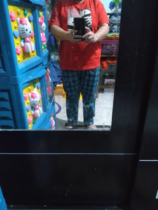 Celana Baggypants Bigsize Jumbo Panjang Wanita Amira Bahan Katun Streach Motif Terbaru