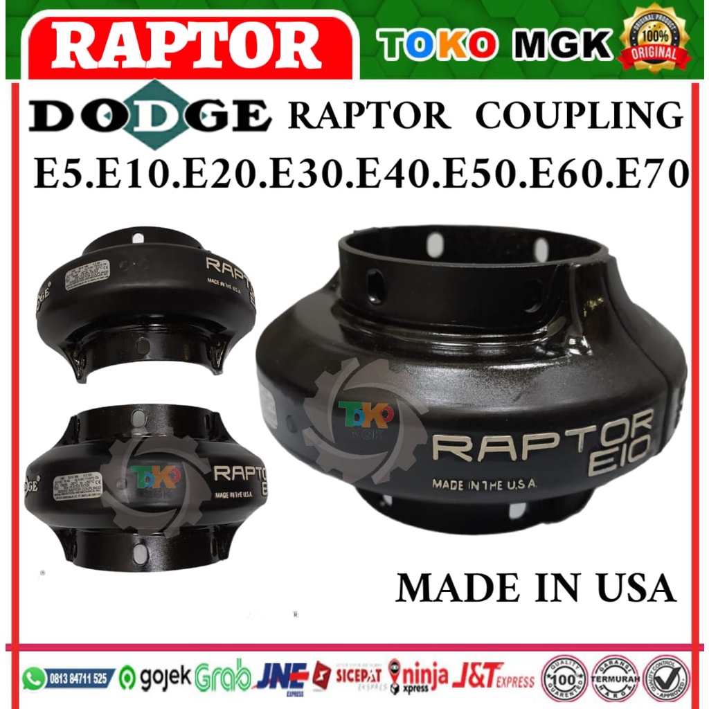 Jual E60 DODGE COUPLING RAPTOR EQUIVALENT COUPLING REXNORD RUBBER