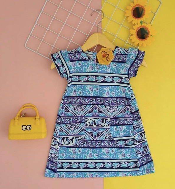 Dress My bee henm bahan dress  kaos untuk usia 1-6 tahun mybee