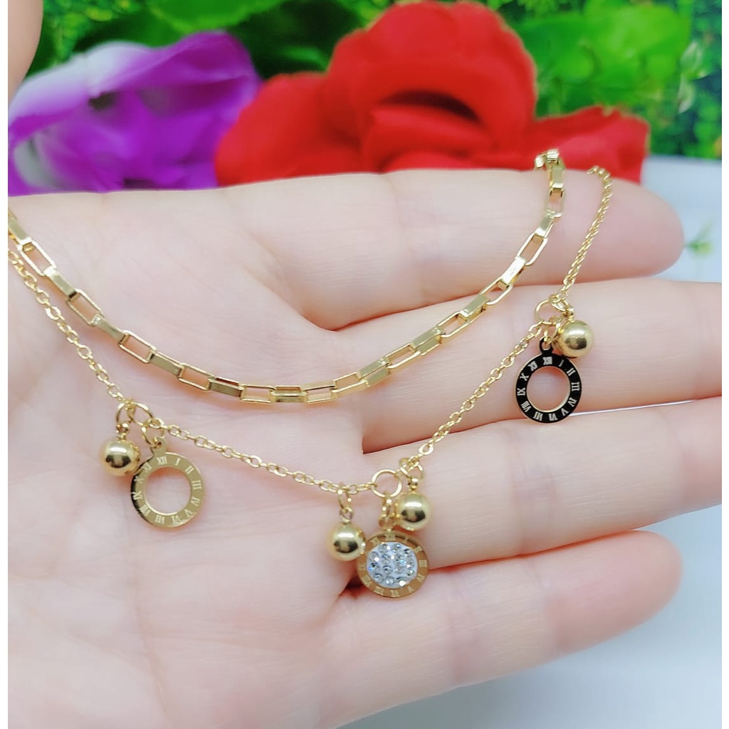 Gelang titanium permata fashion jewelyy 0308-0311