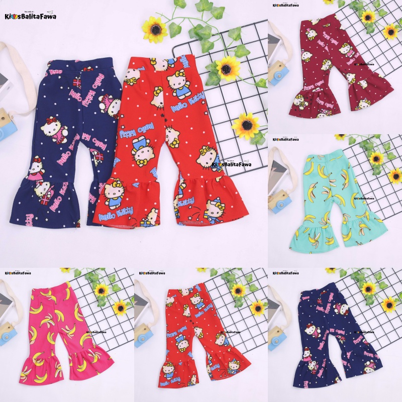 Trumpet Pants 1-2 Tahun / Celana Cutbray Adem Anak Perempuan Legging Cewek Modis Girl Lucu Panjang