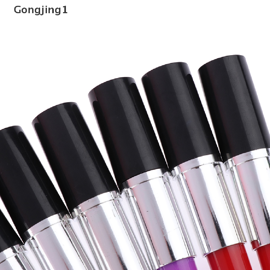 Gongjing1 1pc Pulpen Bentuk Lipstick Kartun Untuk Sekolah / Kantor