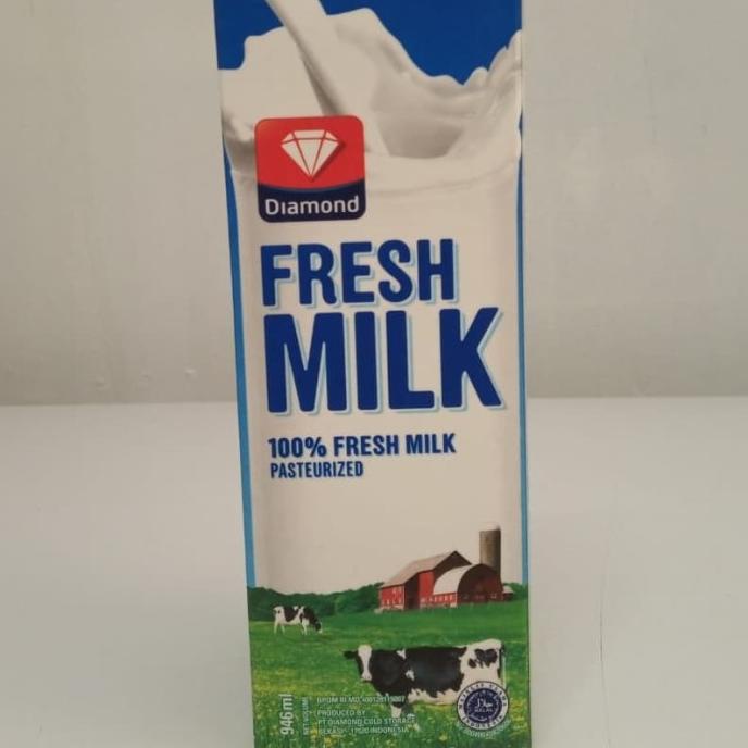 

[COD] FRESH MILK DIAMOND PLAIN 1L / SUSU SEGAR FRESHMILK 1 LITER [COD]