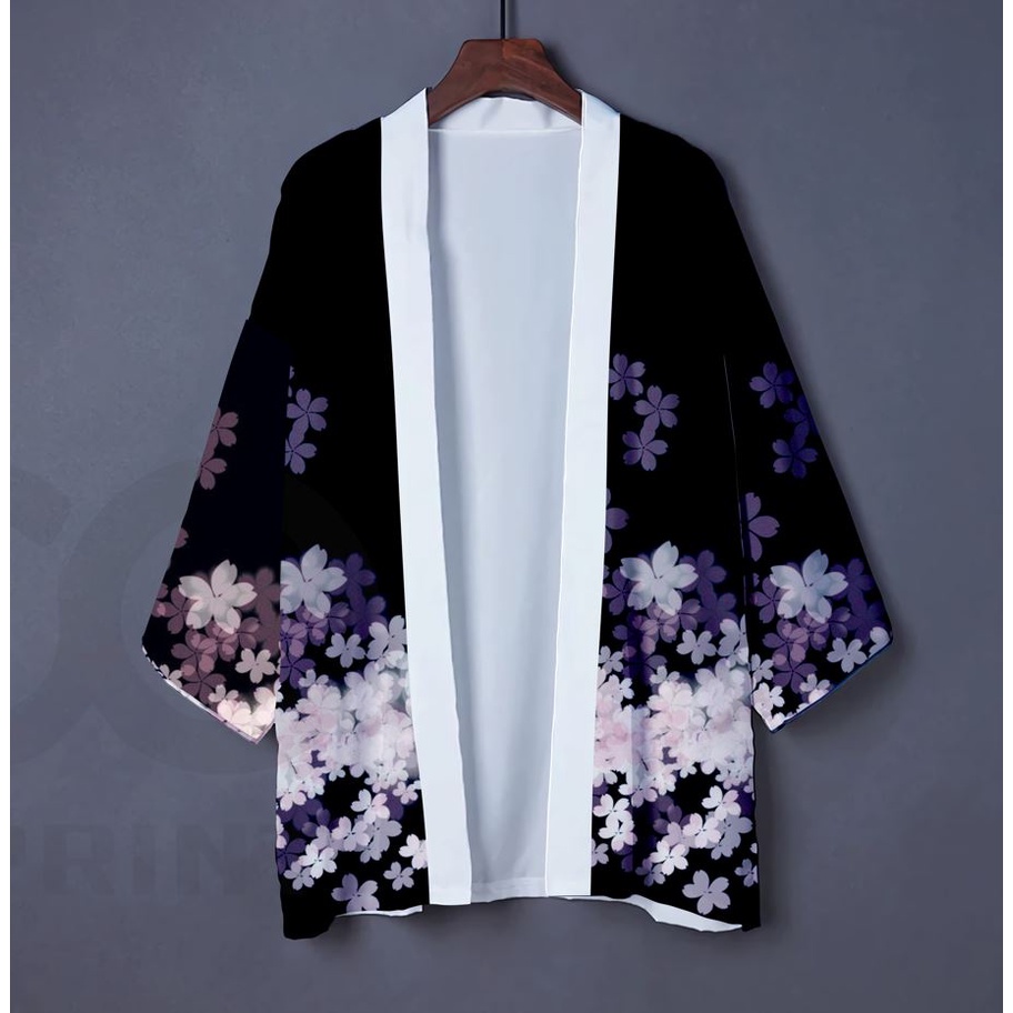 kimono batiik BAJU BATIK OUTER KIMONO BATIK MUHSI BAJU PRIA SONGKET JEPANG LENGAN PANJANG BATIK TRAD