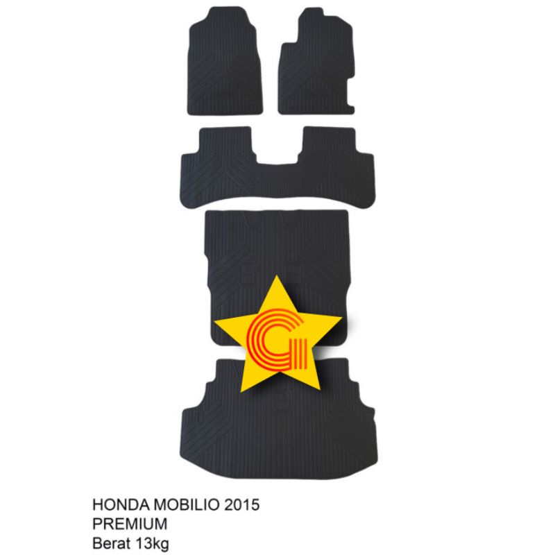 Karpet Mobil Honda Mobilio 2015 Premium Fullset