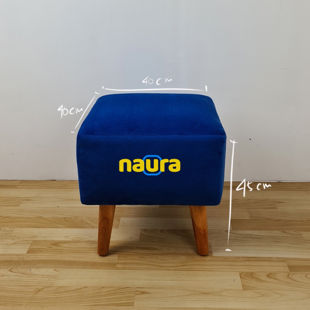 SOFA KOTAK / SOFA STOOL / POUFT / KURSI STOOL LAPIS KAIN VELBOA