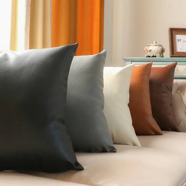 Bantal sofa kulit - Bantal kulit oscar - Bantal kursi