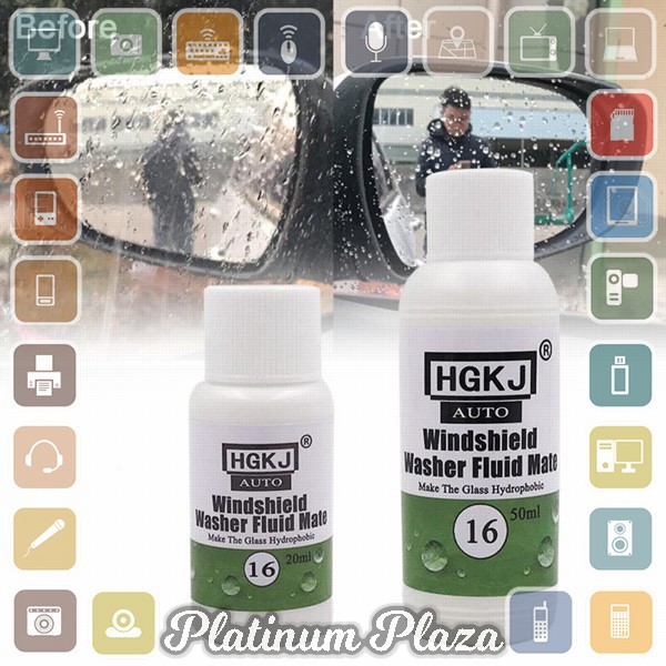 HGKJ Cairan Anti Embun Window Windshield Glass Anti-fog Hydrophobic Coating 50ml - HGKJ-16`2OQZJW-