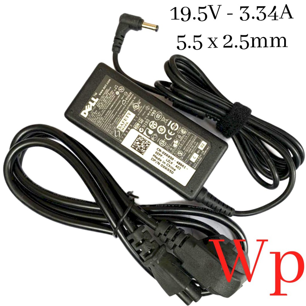 Adaptor Charger Original Laptop DELL 19.5V 3.34A (5.5 x 2.5 mm)