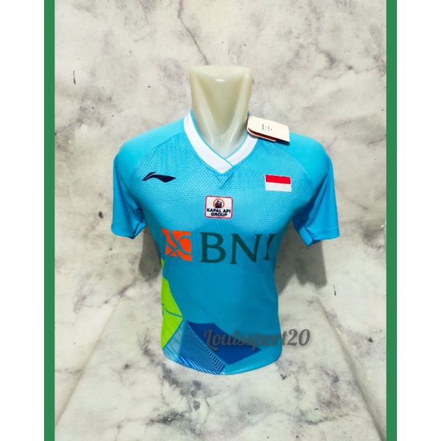 BAJU BADMINTON DEWASA/ATASAN BADMINTON L156BNI JERSEY BULUTANGKIS