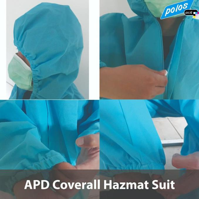 Sale Baju Hazmat Suit Apd Coverall Bahan Spundbond 100Gsm - Ready Stock