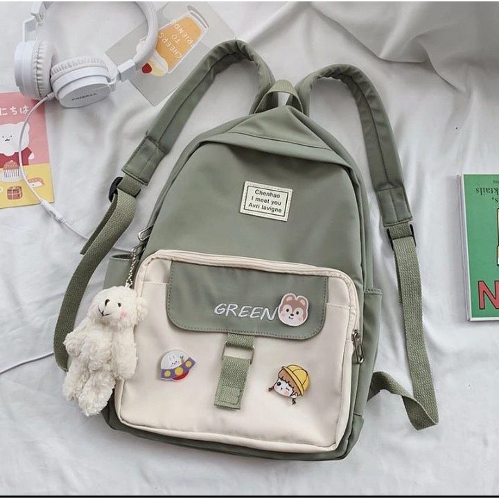 CIO Mahyong Bag Tas Ransel Wanita Korea School Backpack Perempuan Stylish