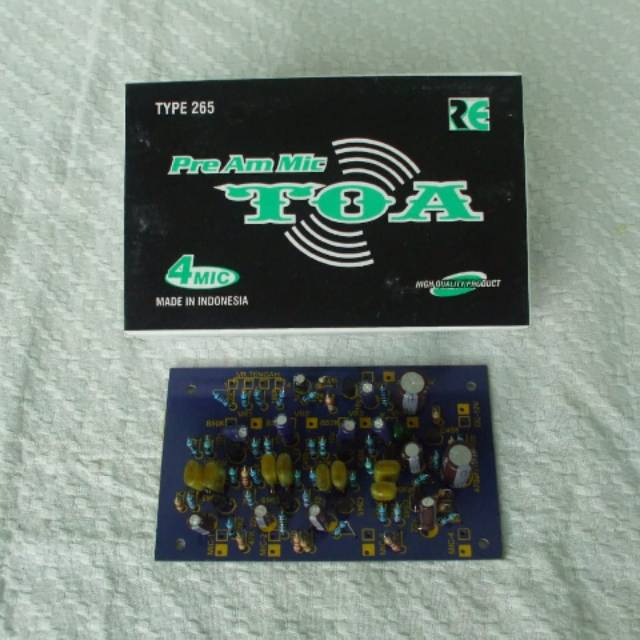 kit penguat mic/preamp mic TOA 4 channel