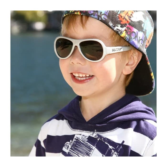 Babiators - Aviator Wicked White Sunglasses (Ages 3-5y)
