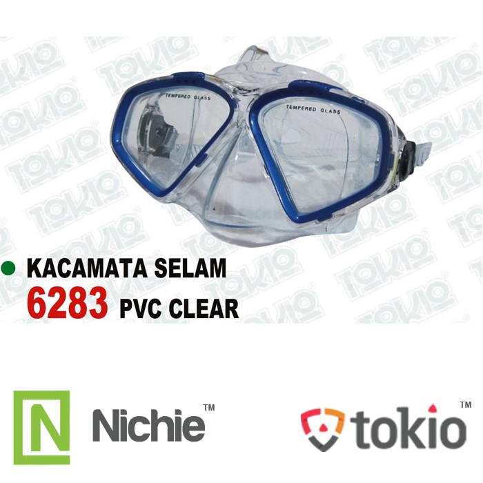 Kacamata Selam EXQUIS 6283 PVC BLACK
