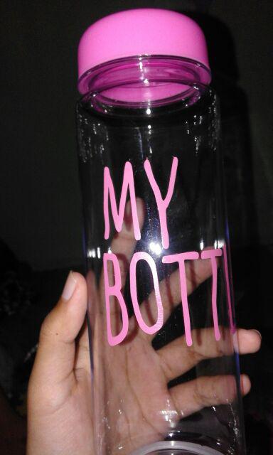 Promo Turun Harga Free New Pouch / Realpic My Bottle Bening + Pouch / Infused Water / Botol Tritan