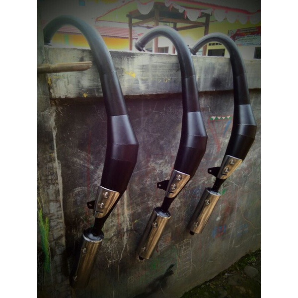 KNALPOT STD RACING RXZ_RZR TAMENG CROME ORIGINAL PRODUCT