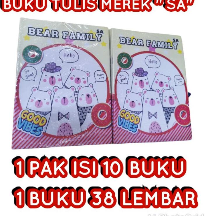 

- SA - BUKU TULIS - BUKU TULIS SEKOLAH - 1 PAK ISI 10 BUKU - 38 LEMBAR - BUKU TULIS 1 PACK 이