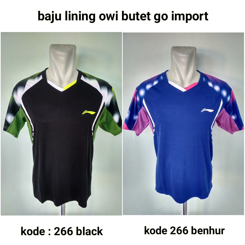 Baju Tenis Meja Lining Batik 1790 Baju Kaos Badminton Kaos Olahraga