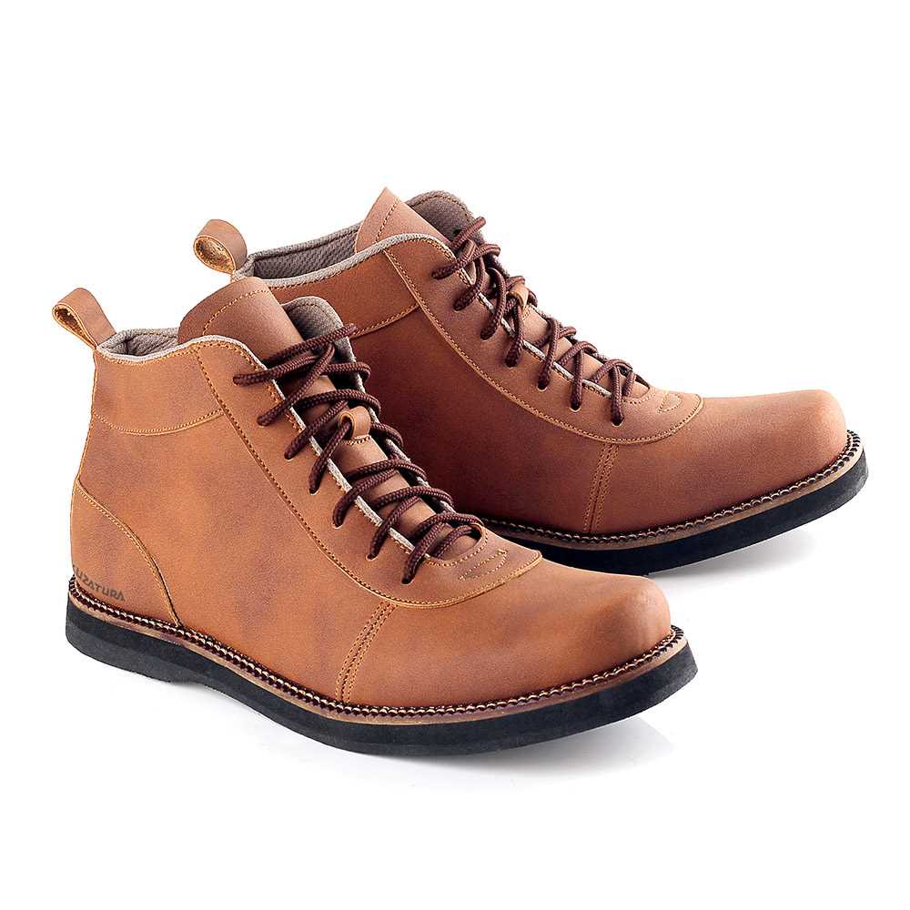SEPATU BOOT FORMAL KULIT ASLI SPATU KASUAL PRIA COKLAT ORIGINAL 147