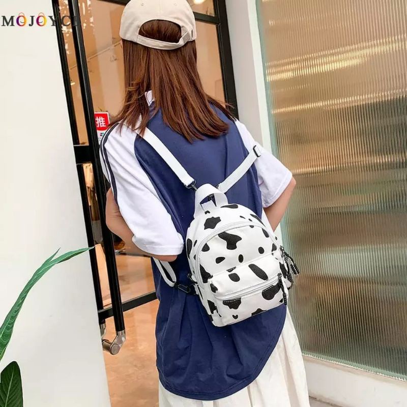 CAHAYA PELANGI (CPS) NEATY - TAS RANSEL WANITA MINI MOTIF KOREAN STYLE COW