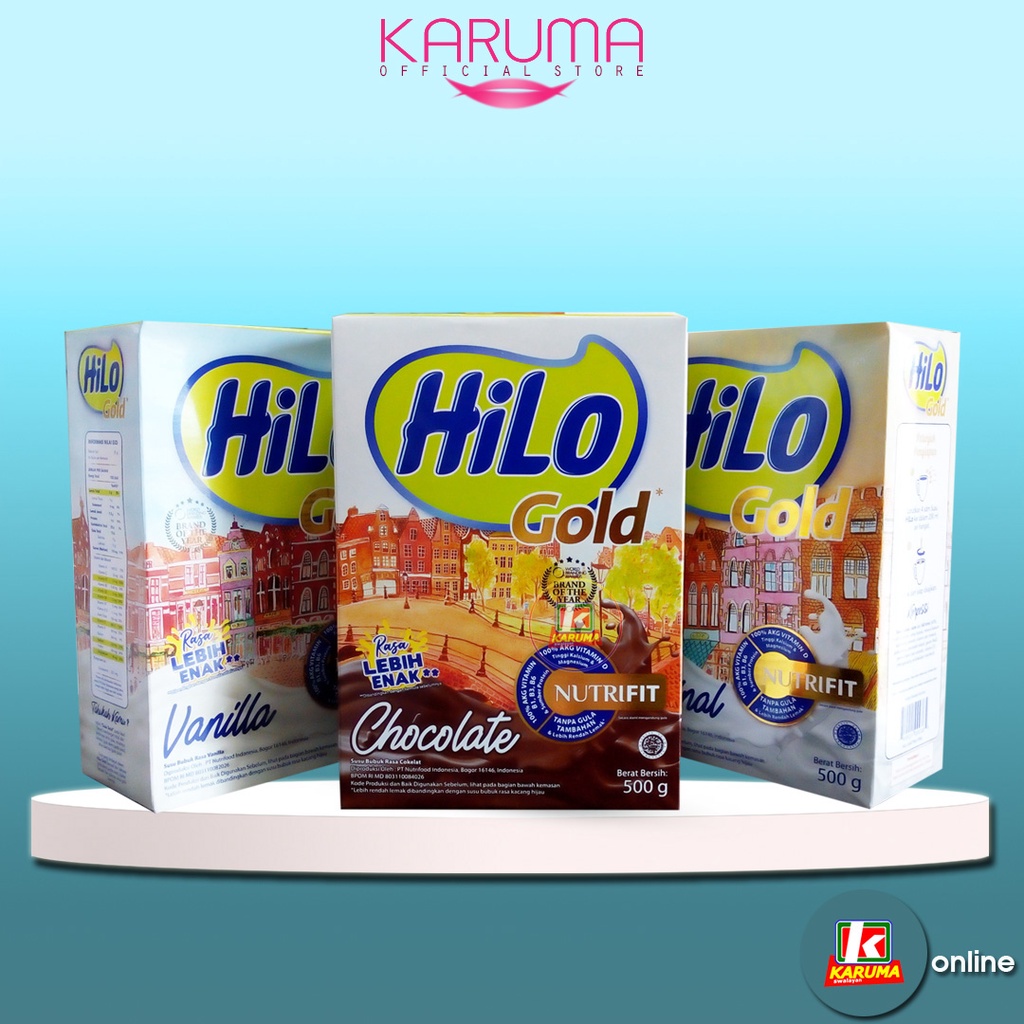 

HILO GOLD 500GR CHOCOLATE ORIGINAL VANILLA PACKING AMAN