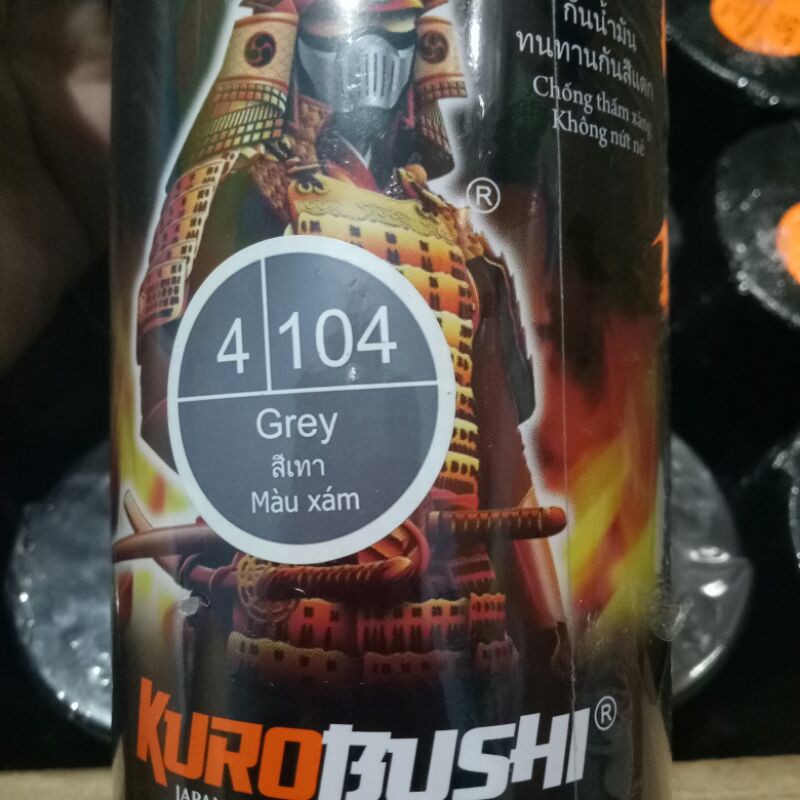 Pilok Pilox Cat Semprot Samurai grey 104 400ml Samurai Kurobushi abu abu 104 400ml