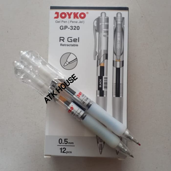 

Pen Gel JOYKO GP320 Cetek PAK@12pcs/Balpoin Bolpen Pena Pulpen Gel JOYKO GP-320