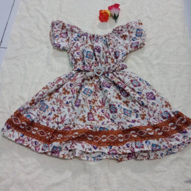 BAJU ANAK PEREMPUAN / DRESS ANAK PEREMPUAN /DRESS ANAK LUCU/ DRESS ANAK BATIK 1-2 TAHUN