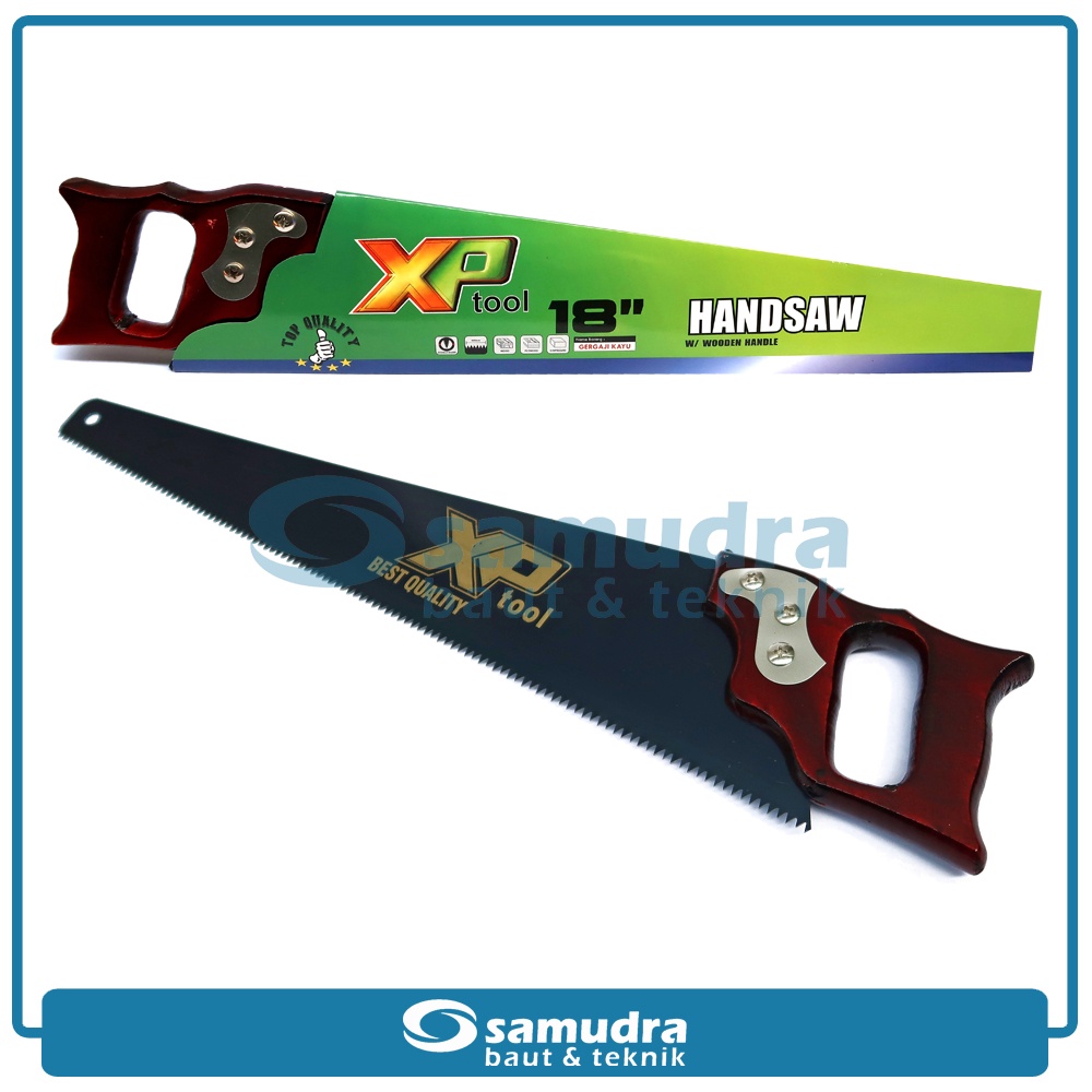 XP TOOL Gergaji Tangan 18" Gagang Kayu Gorok Potong Triplek Belah Saw