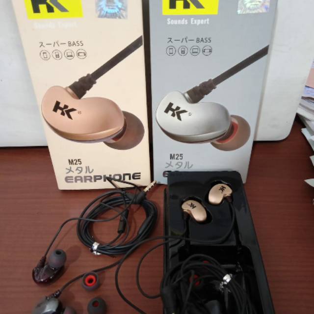 (COD)EARPHONE HK M25 Extreme BASS Colokan UNIVERSAL 3.5mm