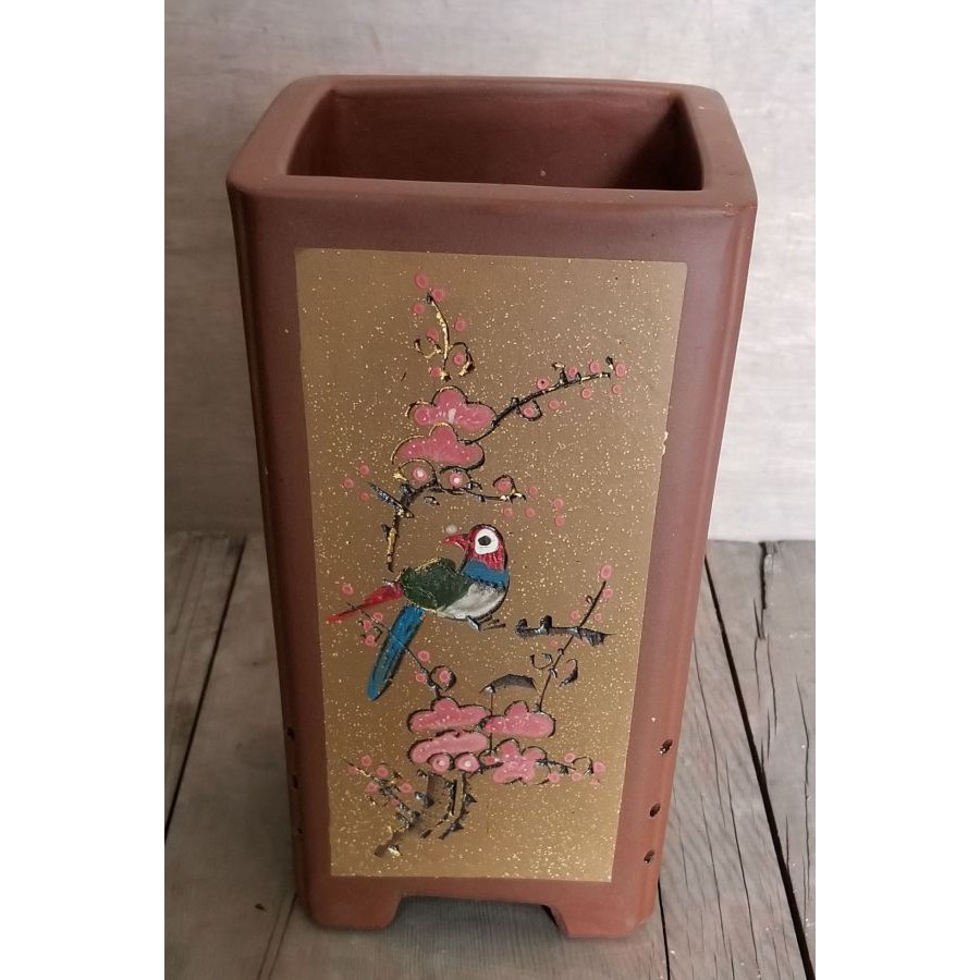 Pot Bonsai Keramik Cina LT-20 Ukuran +/- 12 x 12 x 23 cm