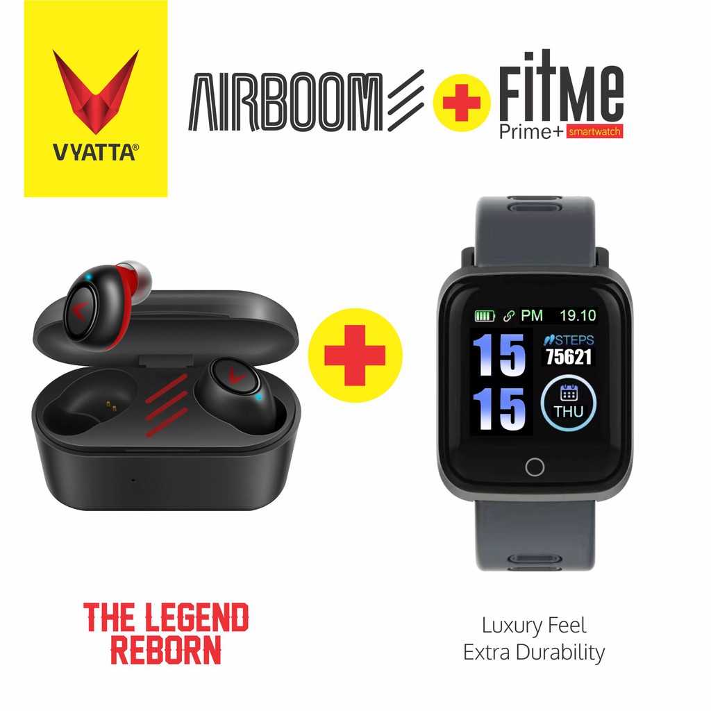 VYATTA BUNDLE AIRBOOM + FITME PRIME+ - BLUETOOTH EARPHONE