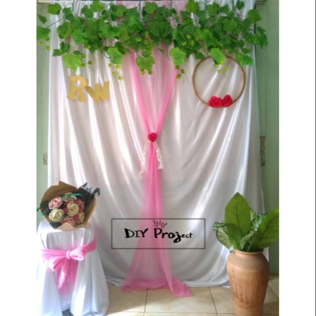 Paket Backdrop lamaran || jual dekorasi lamaran 1 set