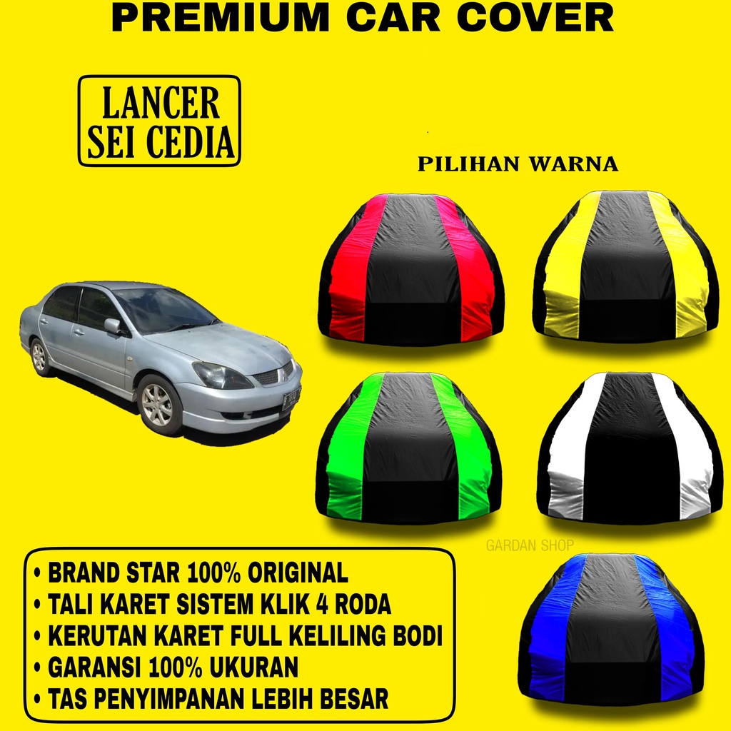 Body Cover LANCER SEI CEDIA Garis 2 WARNA Penutup Pelindung Bodi Mobil Lancer Sei Cedia PREMIUM