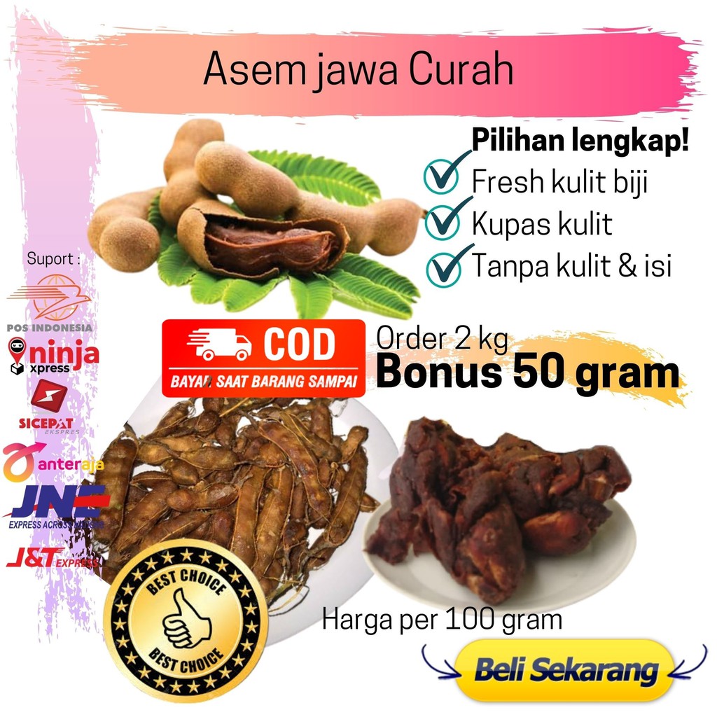 Asem Jawa / Buah Asem / asam matang pohon / asam segar / 100 gram