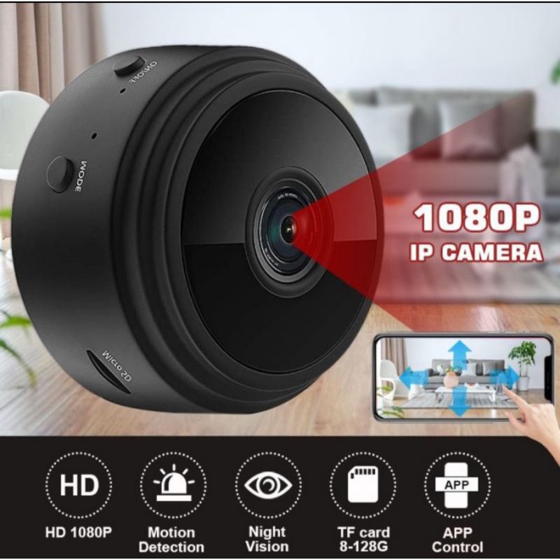CCTV Kecil HD Wireless IP Mini Camera Aplikasi V380 / V380PROHD Wireless IP Mini Camera