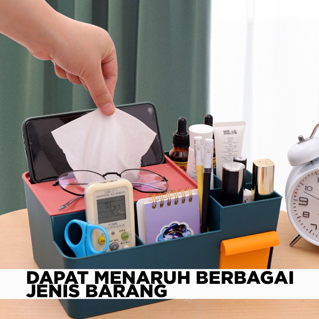 Kotak Tissue Serbaguna | Tissue Box |  Kotak Penyimpanan | Smartphone Holder |Tissue Box Multifungsi | Tisu