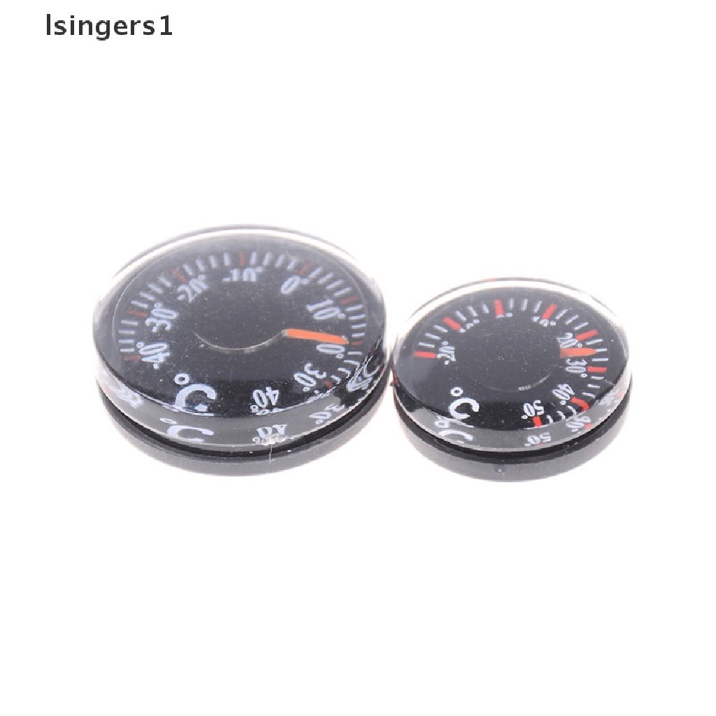 (lsingers1) 1pc Termometer Plastik Bulat 15mm 20mm 25mm 27mm