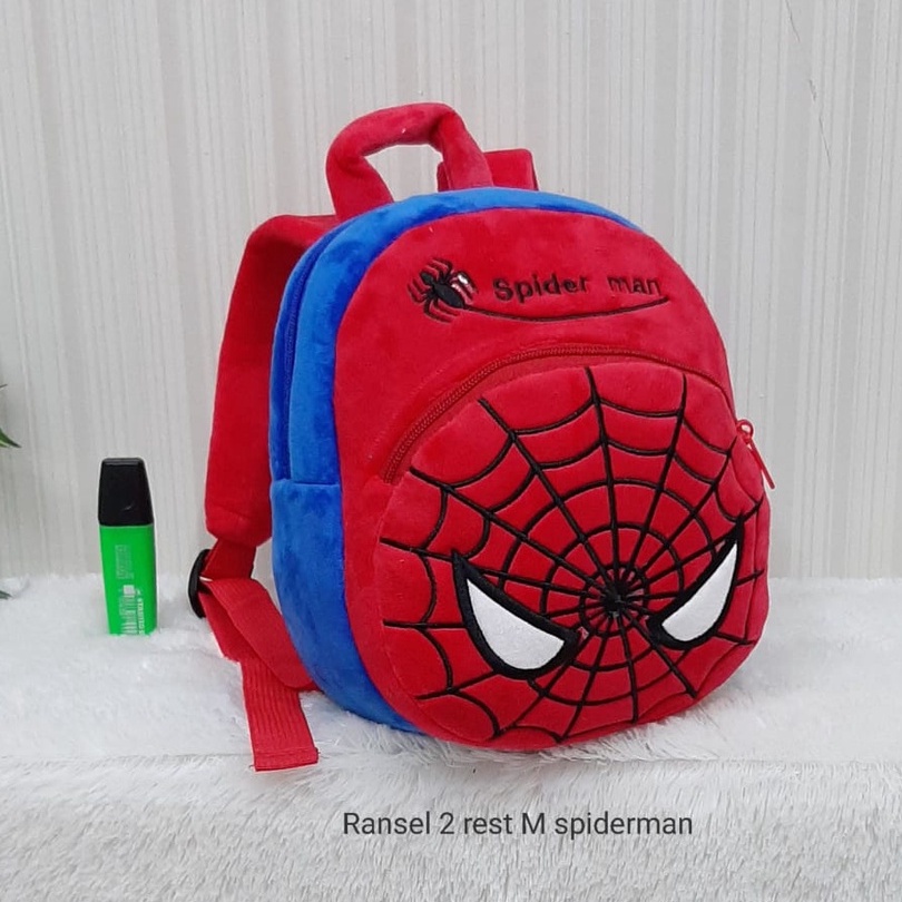 Tas Ransel Anak M Avenger /tas sekolah anak paud/ransel anak laki laki/Tas Spiderman/Kado Tas Anak /ransel super mario/