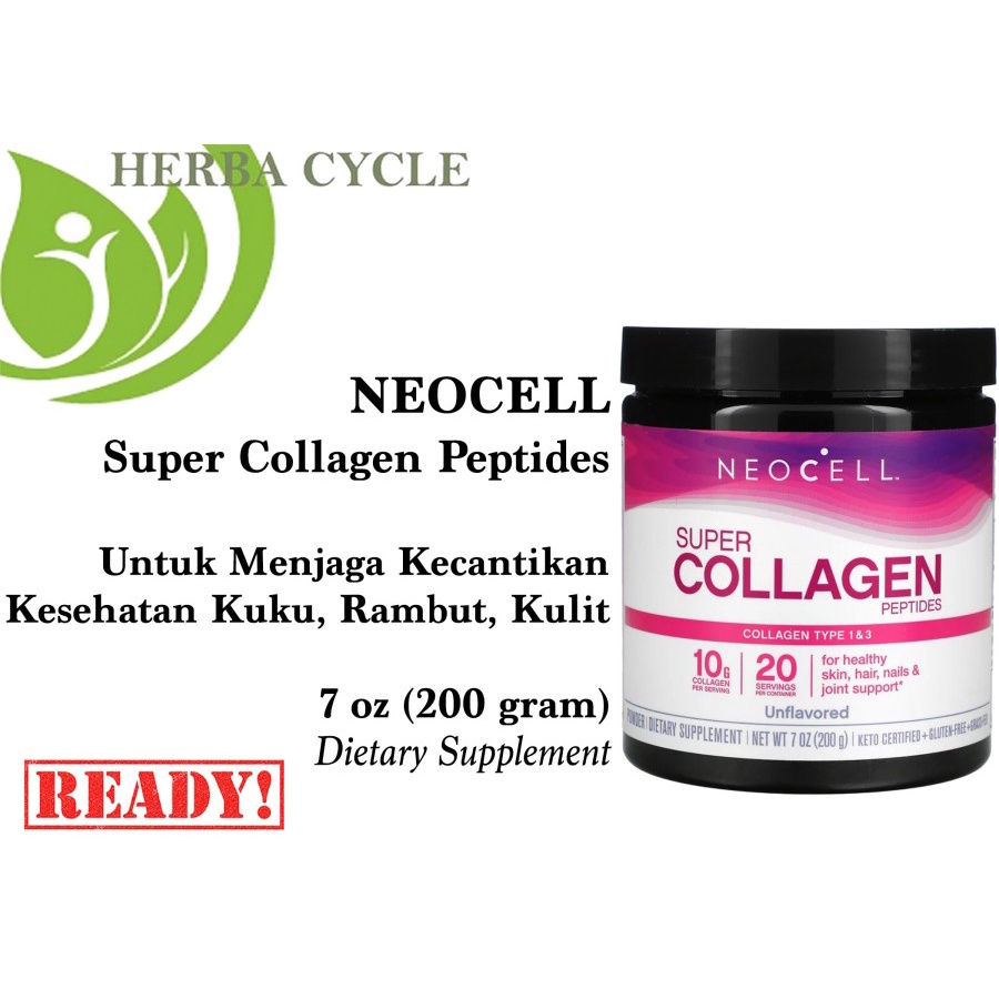 Neocell Super Collagen 200g Unflavored Kolagen Kecantikan Kulit Rambut