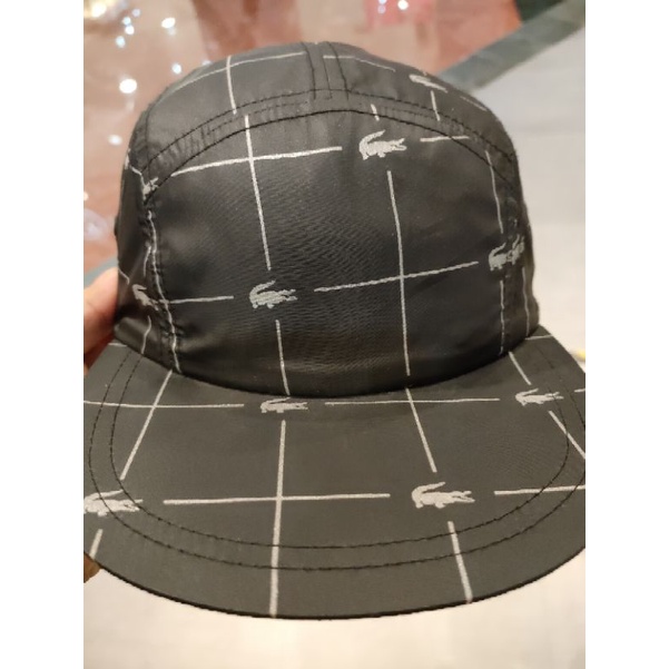Topi 5 Panel mewah Lacoste X supreme Authentic Limited in Indonesia
